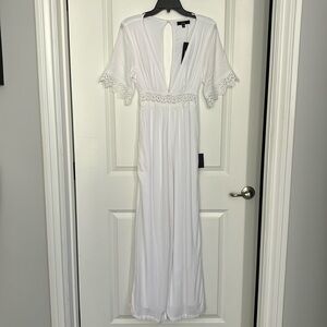 Lulu’s white jumpsuit